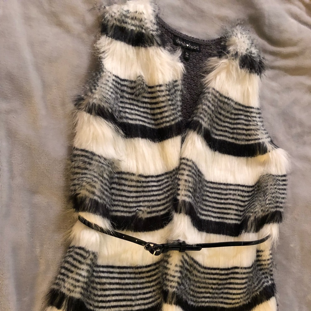 Faux fur vest